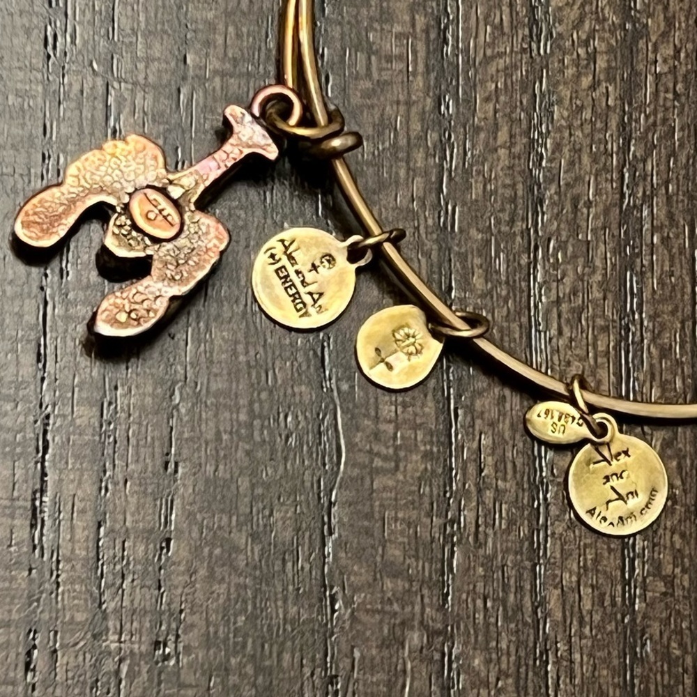 Alex & Ani Gold Tone Lobster Bangle Bracelet - Picture 3 of 4